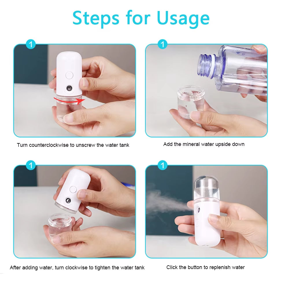 USB Mist Facial Sprayer Humidifier